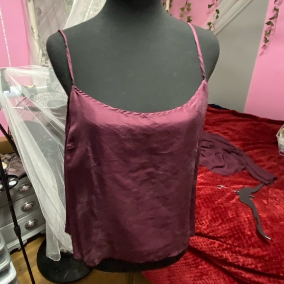 Woman’s size L blouse with silk camisole under - Picture 5 of 5